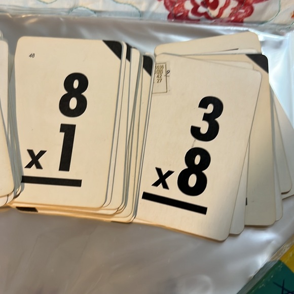Fairchild Multiplication Flash Card Set Vintage Cards  Times Tables 40s 50s - Picture 8 of 11